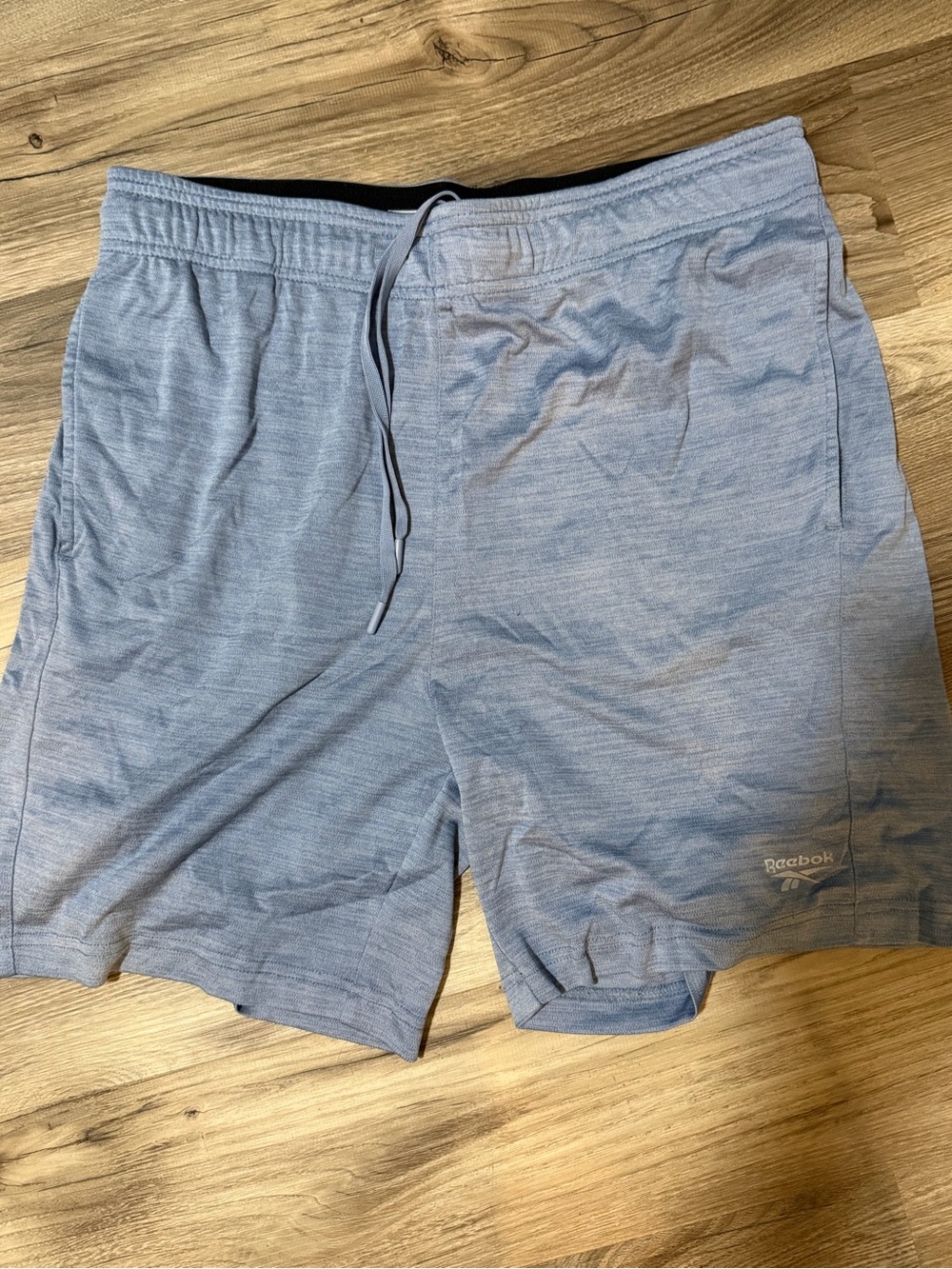 Reebok Men’s Heather Blue Athletic Shorts